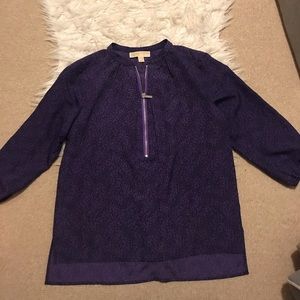 Michael Kors zip up blouse